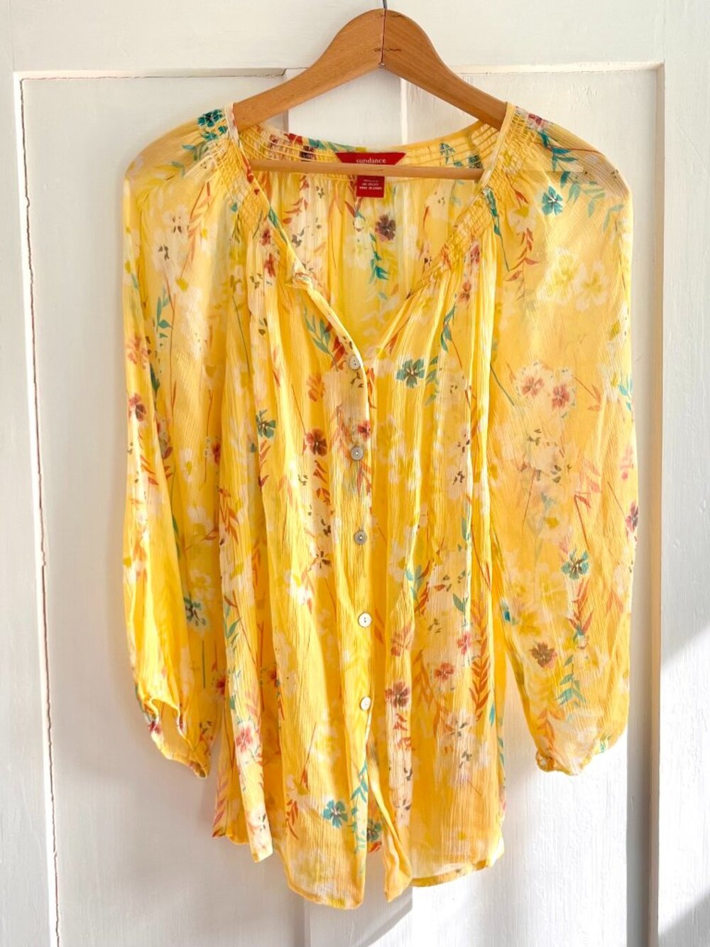 Sundance Silk Floral Blouse